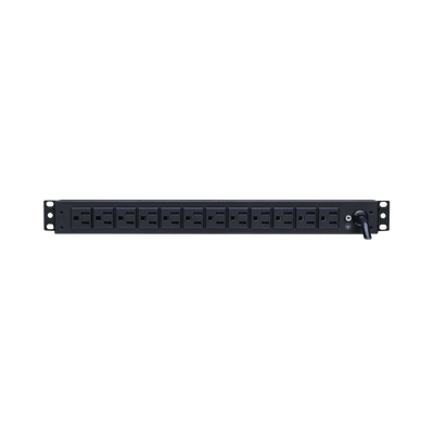 PDU Básico Para Distribución de Energía, Con 12 Tomas NEMA 5-15R Traseras, 1UR, 15 Amp, 120 Vca