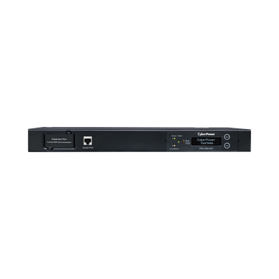PDU ATS (Fuente Redundante Auto-transferible) Medible, Para Distribución de Energía, 2 Entradas 120 Vca NEMA5-15P, Con 10 Salidas NEMA 5-15R, Horizontal 19in, 1UR
