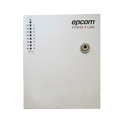 Fuente de Alimentación Profesional de 24 Vca @ 8 Amper / Soporta 8 Cámaras / Voltaje de Entrada 96-264 Vca