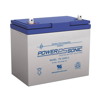 Batería de Respaldo UL de 12V 55AH, Ideal para Sistemas Fotovoltáicos
