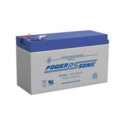 Batería de Respaldo UL de 12V 7AH / Ideal para Sistemas de Detección de Incendio / Control de Acceso / Intrusión / Videovigilancia / Terminales Tipo F1