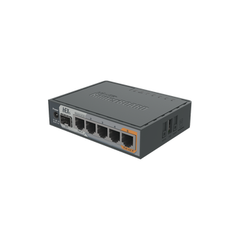(hEX S) Router Dual Core, 5 puertos Gigabit, 1 Puerto SFP, PoE in, PoE Out