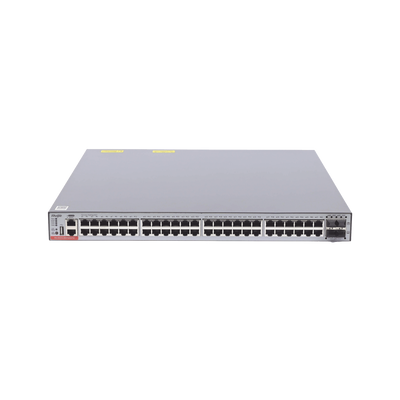 Switch Administrable Capa 3 PoE con 48 puertos Gigabit 802.3af/at + 4 SFP+ para fibra 10Gb, hasta 1,480 watts, gestión gratuita desde la nube.