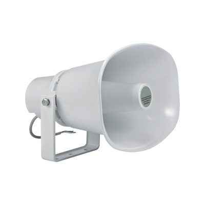 Altavoz para Exterior | Tipo Trompeta | 15-30W | 70/100V | IP66 | Material ABS | Bracket de Metal