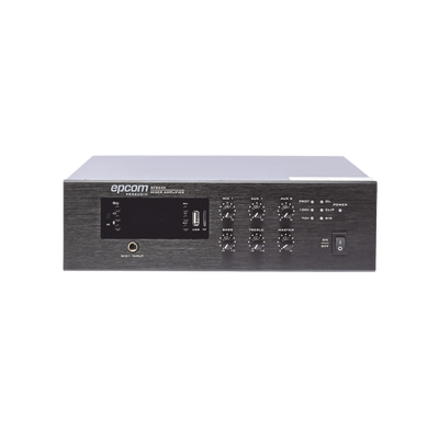 Mini Amplificador de Audio Mezclador | 240W RMS | Sistema 70/100V | MP3 | Tuner | Bluetooth | Musica ambiental y Voceo