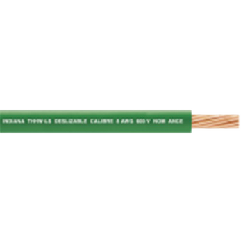 (SLLU08) Cable Eléctrico de Cobre Recubierto THW-LS Calibre 12 AWG 19 Hilos Color Verde (100 metros)