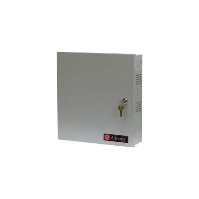 Fuente de poder de 12/24 Vcc, 4 A. Ideal para aplicaciones de intrusión / Acceso / Video Vigilancia / 1 salida / Con capacidad de baterías de respaldo / Requieren baterías