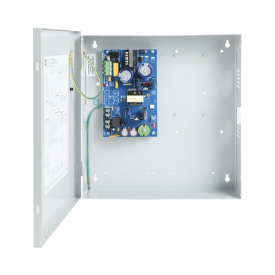 Fuente seleccionable de 12 / 24 Vcc @ 6 Amp. / 1 salida / Ideal para aplicaciones de potencia / Con capacidad de baterías de respaldo / Requieren baterías