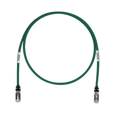 Patch Cord Cat6A, Blindado S/FTP, CM/LS0H, 10ft, Color Verde