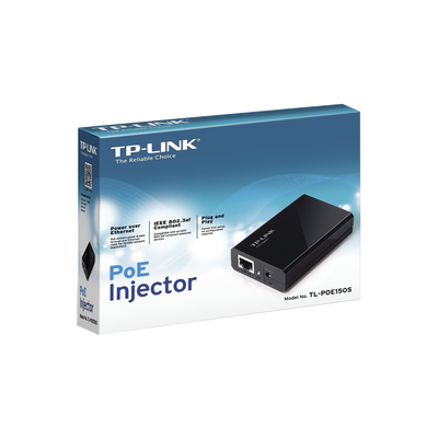 Inyector PoE Gigabit 802.3 af 1 puerto 10/100/1000 Mbps