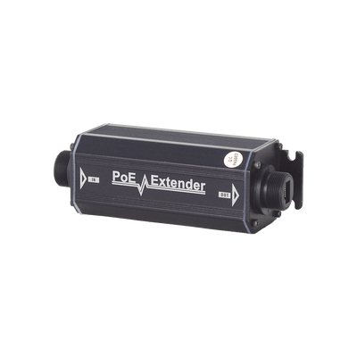 Extensor PoE Gigabit para 100 Metros / Interperie (IP66) / 1 Puerto de Entrada PoE / 1 Puerto de Salida PoE / Compatible con IEEE802.3af e IEEE802.3at / No Requiere Fuente de Alimentación Adicional / Instalacion Facil; Enchufe y Use
