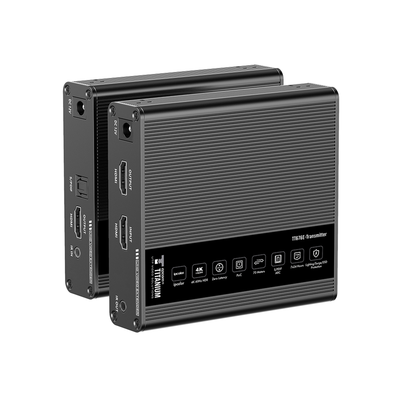 Kit Extensor HDMI para distancias de 70 metros / Resolución 4K x 2K@ 30 Hz/ Cat 6, 6a y 7 / IPCOLOR / CERO LATENCIA / SIN COMPRIMIR / Uso 24/7 / Puerto S/PDIF / Soporta ARC / Salida Loop / Alimente solo el Tx (PoC) / Control IR