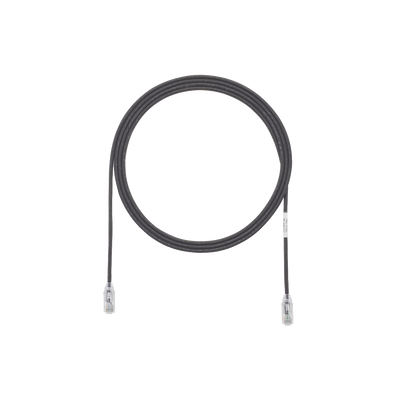 Cable de Parcheo TX6, UTP Cat6, Diámetro Reducido (28AWG), Color Negro, 3ft