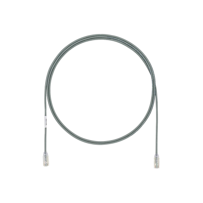 Cable de Parcheo UTP Cat6A, CM/LSZH, Diámetro Reducido (28AWG), Color Gris, 5ft