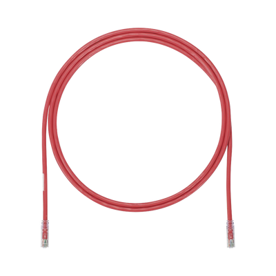 Cable de Parcheo UTP, Cat6A, 24 AWG, CM, Color Rojo, 5ft