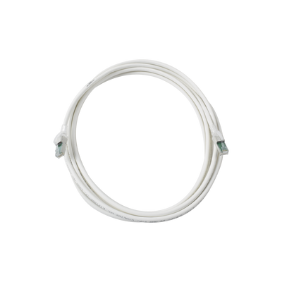 Patch Cord Z-MAX Cat6A S/FTP, CM/LS0H, 20ft, Color Blanco, Versión Bulk (Sin Empaque Individual)