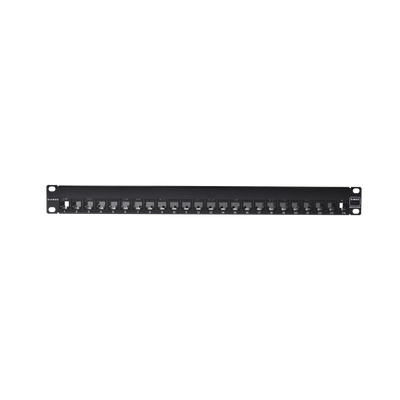 Patch Panel Z-MAX, Blindado, de 24 puertos, Modular (vacío), Plano, 1UR